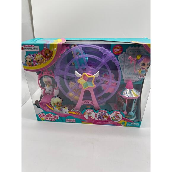 New Kindi Kids Minis Unicorn Carnival Playset - Picture 1 of 3